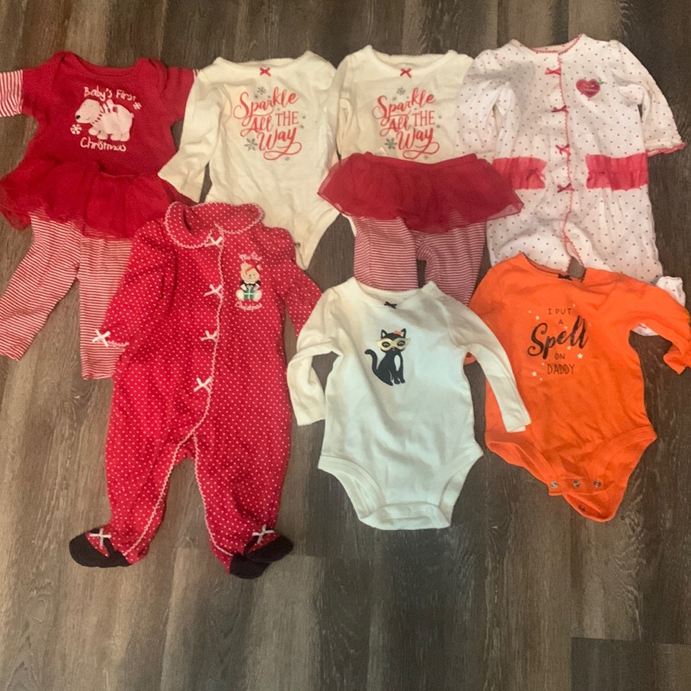 0-3 month Christmas/ Halloween lot